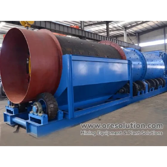 Línea de producción y proceso de beneficio de mineral aluvial de gemas