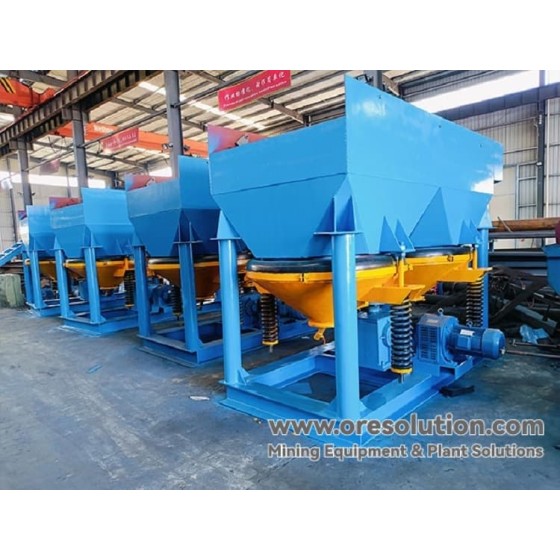 Línea de producción y proceso de beneficio del mineral de mercurio