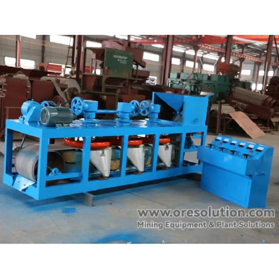 Separador magnético de tres discos